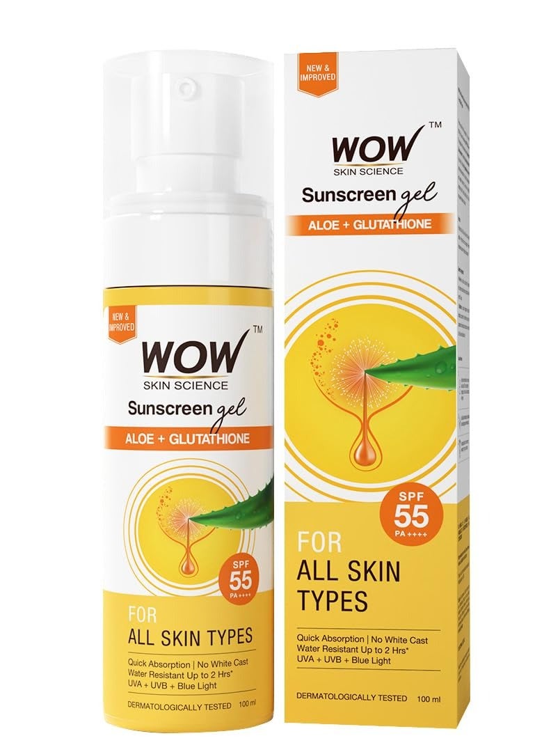 WOW Skin Science Sunscreen SPF 55 PA+++ Matte Look Ultra Light