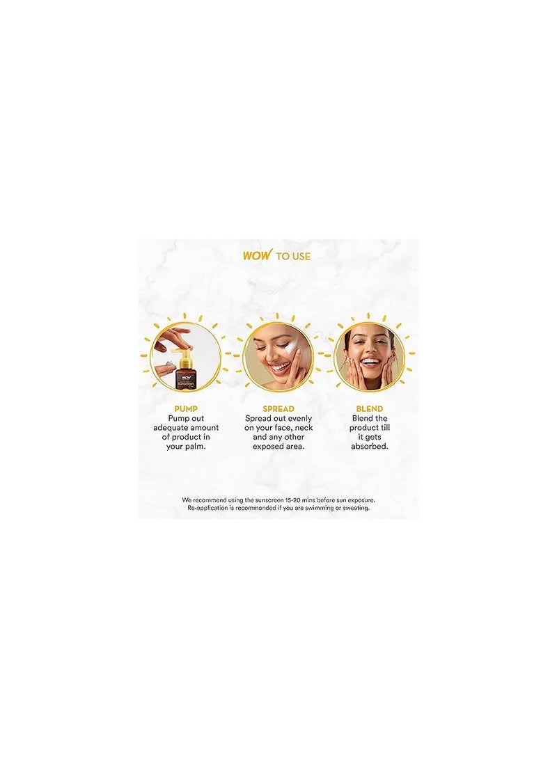 WOW Skin Science Sunscreen SPF 55 PA+++ Matte Look Ultra Light