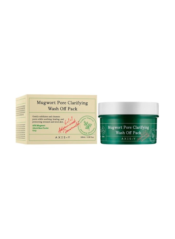 AXIS-Y Mugwort Pore Clarifying Wash Off Pack 100ml