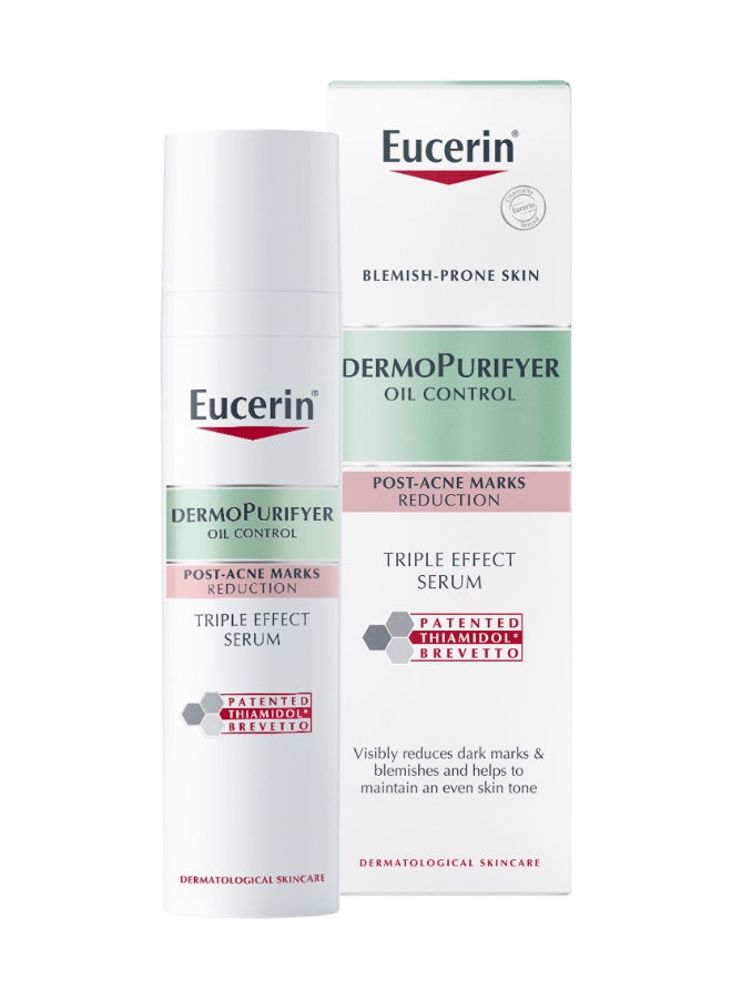 DermoPurifyer Oil Control Triple Effect Face Serum Acid Long-Lasting Matte Finish, 40ml