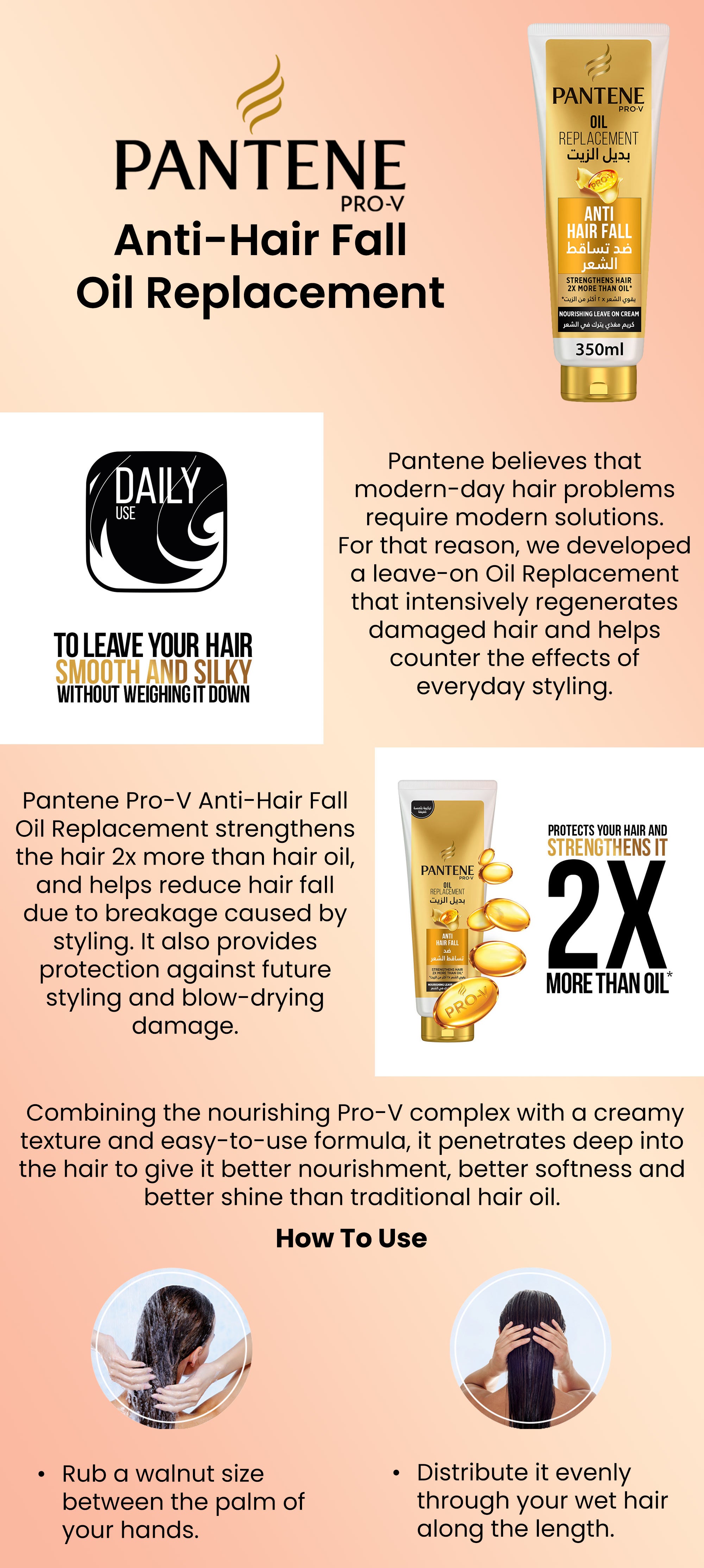 Pro-V Anti-Hair Fall Oil Replacement 350ml