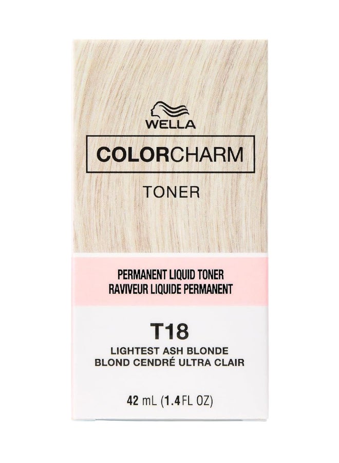 Colour Charm Liquid Hair Toner T18 Lightest Ash Blonde 42ml