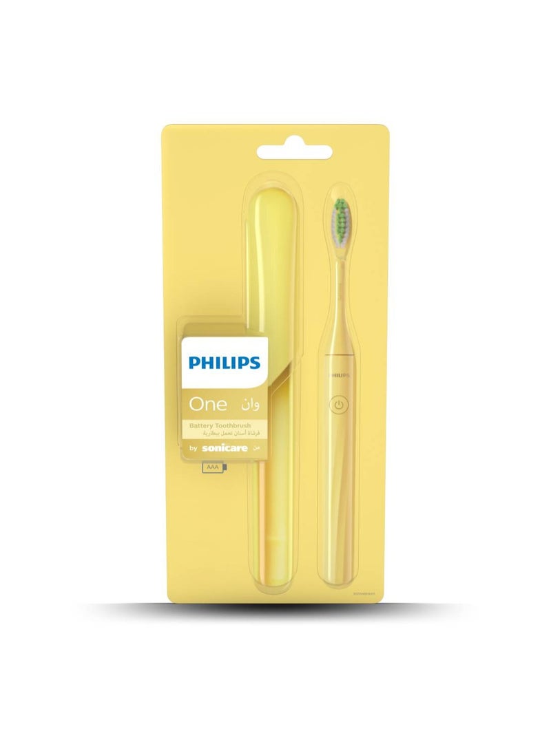 Philips One by Sonicare Battery Toothbrush Mango Yellow HY1100/02