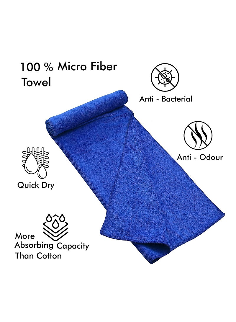 4-Piece Microfiber Bath Sheet 80x160cm Soft and Durable Microfiber Beach Towel Super Absorbent and Fast Drying Microfiber Bath Towel Large for Sports, Travel, Beach, Fitness and Yoga Multicolor