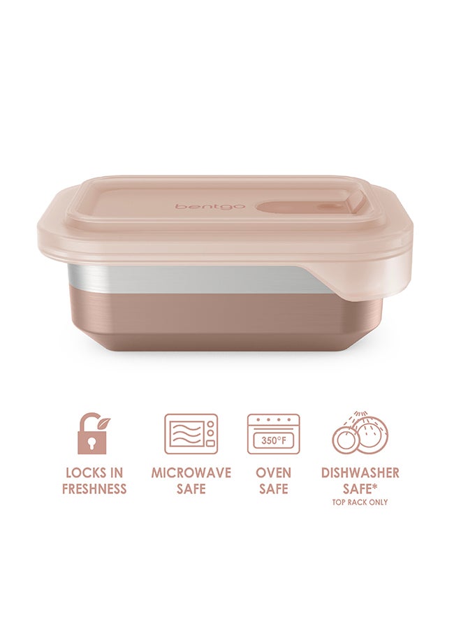 Microsteel Food Container 500 ML - Rose