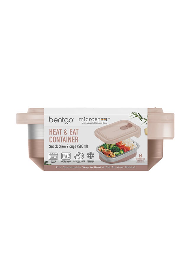 Microsteel Food Container 500 ML - Rose