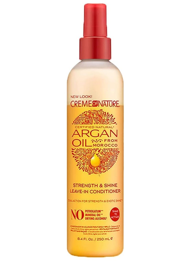 Argan Oil Leave In Conditioner by Creme of Nature, Detangling and Conditioning Formula for Normal Hair 8.4 Fl Oz