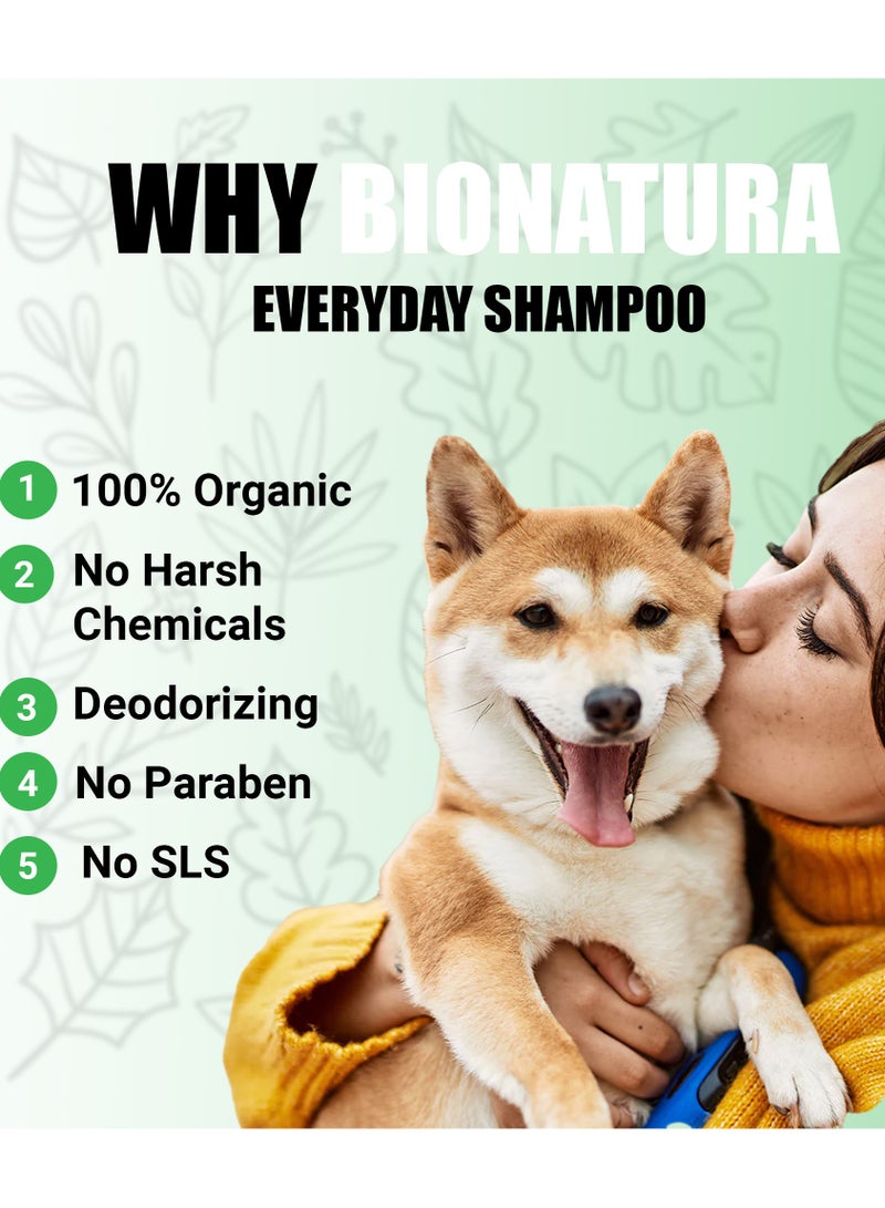 Bionatura Pets Everyday shampoo - 1ltr ; Natural , Biodegradable & Non toxic.