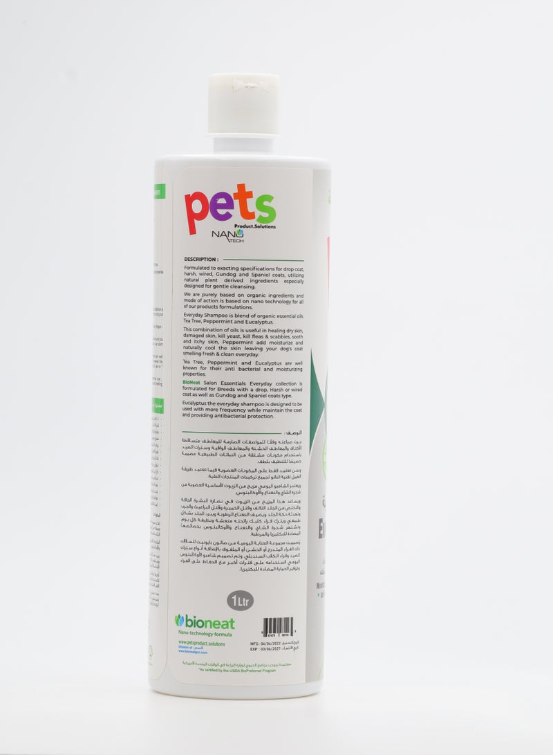 Bionatura Pets Everyday shampoo - 1ltr ; Natural , Biodegradable & Non toxic.