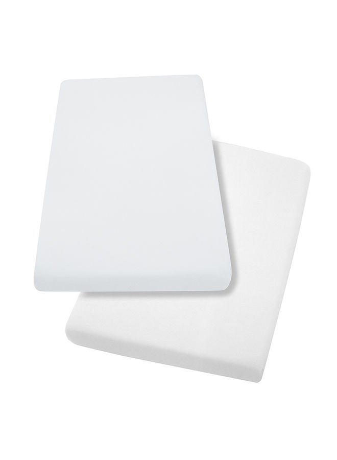 Jersey Cotton Fitted Sheets For Bedside Crib 46x83x10 Cm