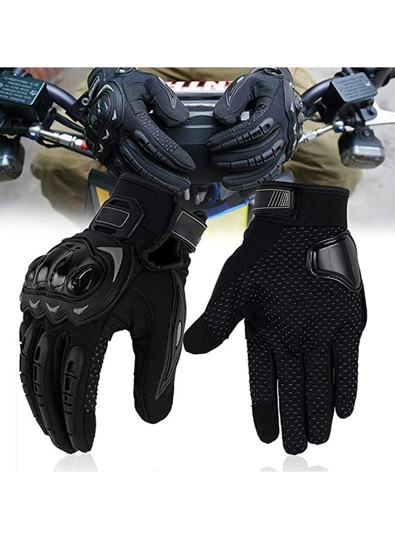 Motorbike Gloves Full Protection Perfect Grip and Contro Motorcycle Riding Gloves Hard Knuckle Motorbike Gloves for BMX ATV MTB Riding, Road Racing, Cycling, Bike, Climbing, Motocross