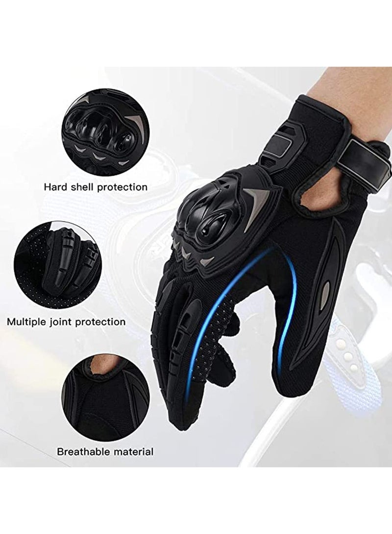 Motorbike Gloves Full Protection Perfect Grip and Contro Motorcycle Riding Gloves Hard Knuckle Motorbike Gloves for BMX ATV MTB Riding, Road Racing, Cycling, Bike, Climbing, Motocross