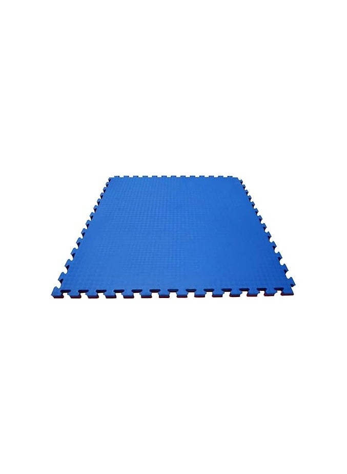Interlocking Rubber Tiles 100 cm x 100 cm x 16mm blue
