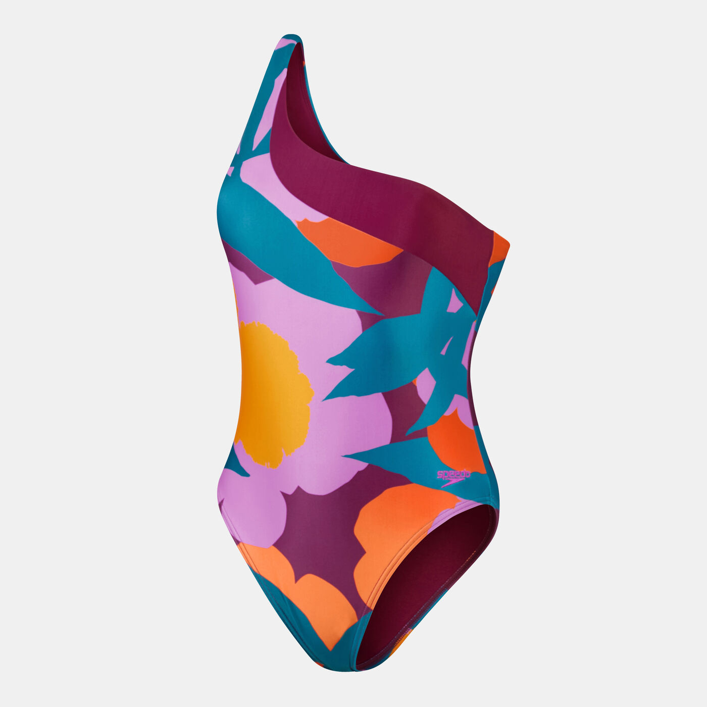 Women's Printed Asymmetric Swimsuit