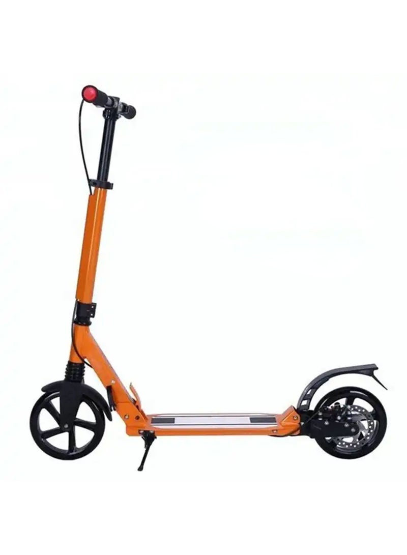 Adult Kick Scooter All Aluminum Body All Terrain Rubber Wheel For Teenagers and Adults (Blue)