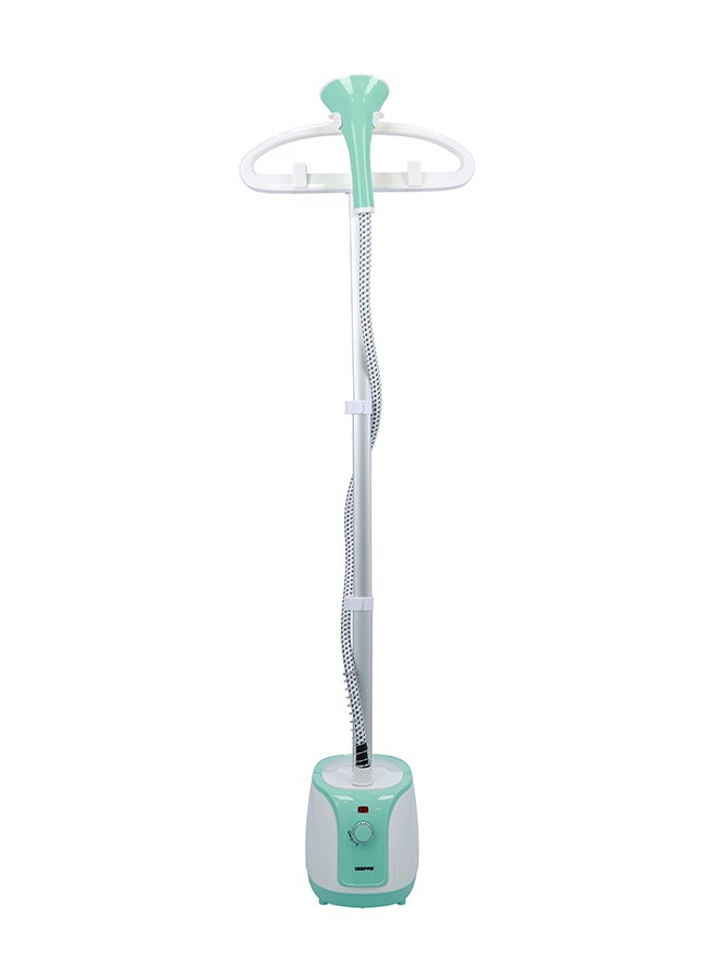 Garment Steamer -  Portable 2 Steam Levels, Overheat & Thermostat Protection, 2L Water Tank, 45s Preheat Time, High Quality Adjustable Poles, Water level Protection 2 L 1800 W GGS9695 White/Green