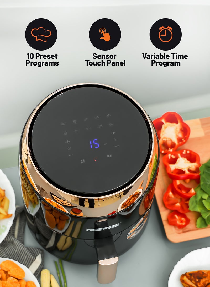 Digital Non Stick Air Fryer 3.5 L  Overheat Protection Sensor Touch Panel 1-60 Minutes Timer 3.5 L 1400 W GAF37501 Black/Silver