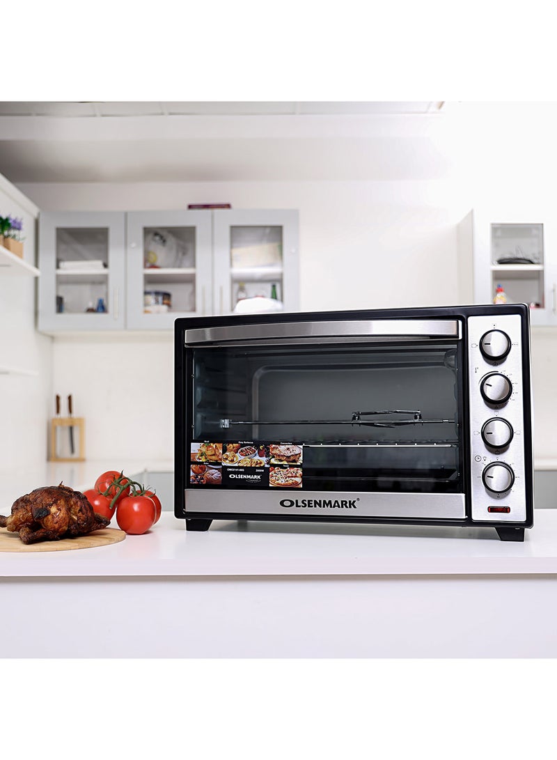 Electric Oven With Rotisserie 48 L 2000 W OMO2141 Black