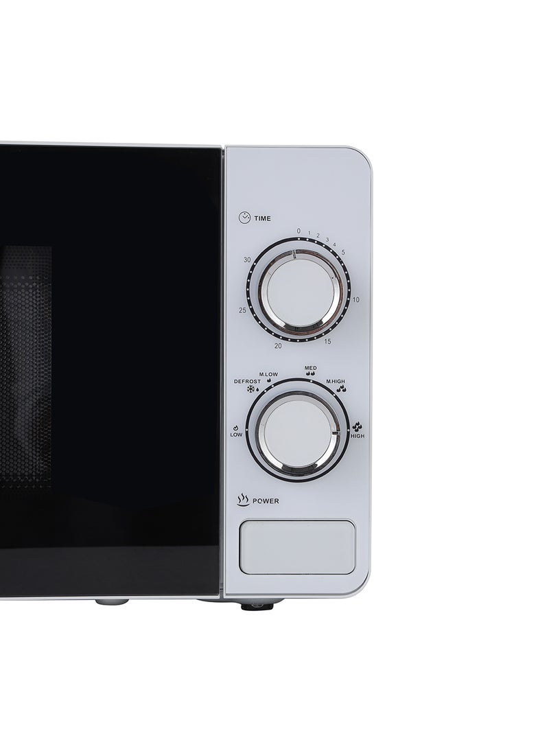 Microwave Oven With 5 Power Levels And 30 Minute Timer 20 L 700 W KNMO6196 White