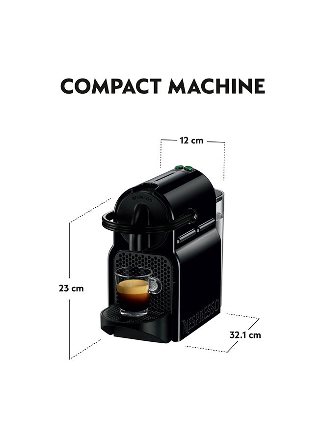 Nespresso Original Inissia Black, Coffee Machine 1000 ml 1260 W D40-ME-BK-NE4 Black