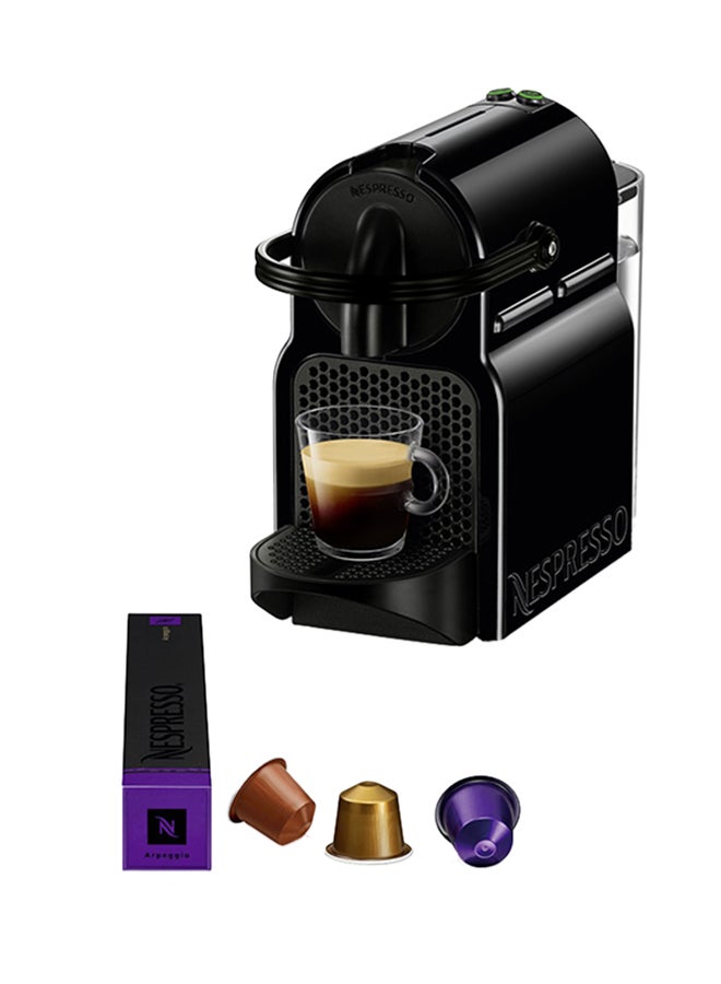 Nespresso Original Inissia Black, Coffee Machine 1000 ml 1260 W D40-ME-BK-NE4 Black