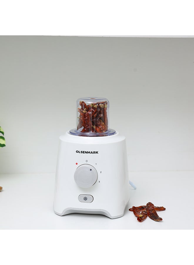3  In 1 Blender With Stainless Steel Blades, Safety Lock Protection, Powerful Motor, 1.6 Litre Capacity Jar 1.6 L 550 W OMSB2402N White