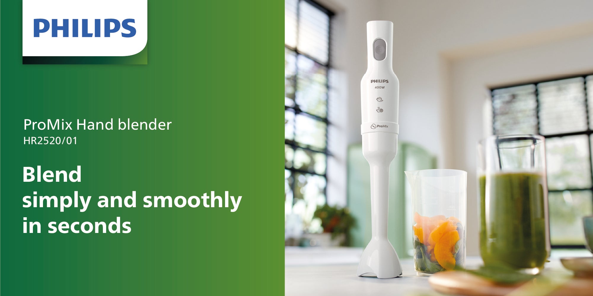 ProMix Hand blender 3000 Series HR2520/01 White