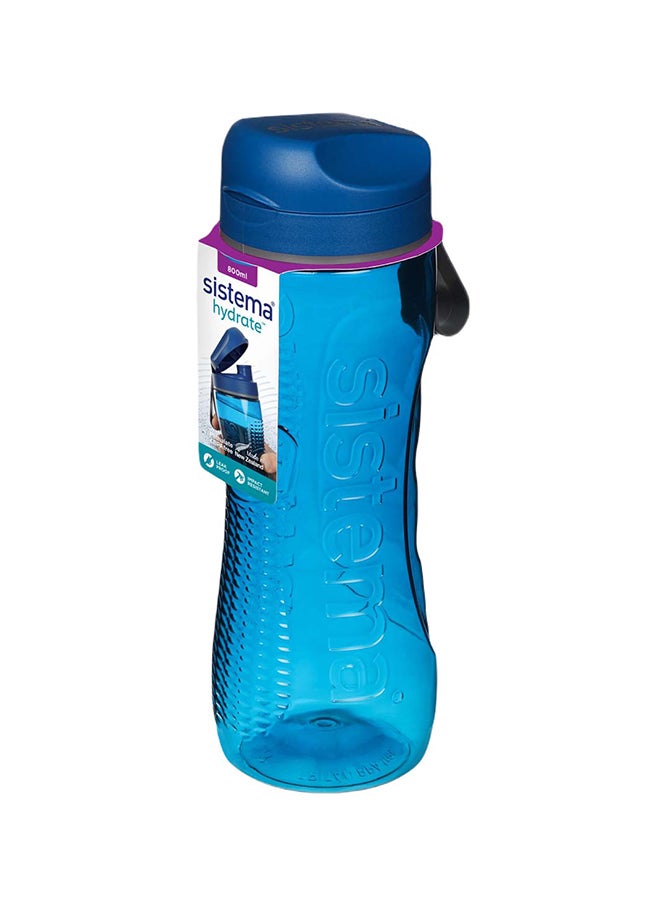 Sistema Tritan Active Water Bottle 800ML Blue : Hydration - Leak-proof - Portable - Sports Bottle - BPA-free Blue