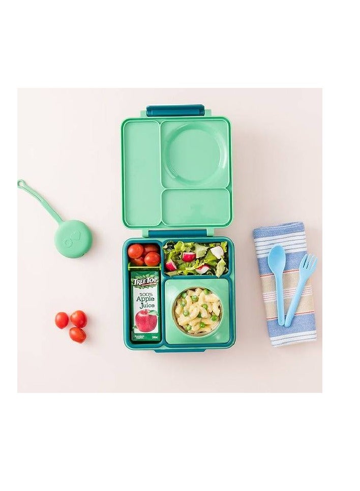 OmieBox Kids Bento Box with Insulated Thermos-Meadow