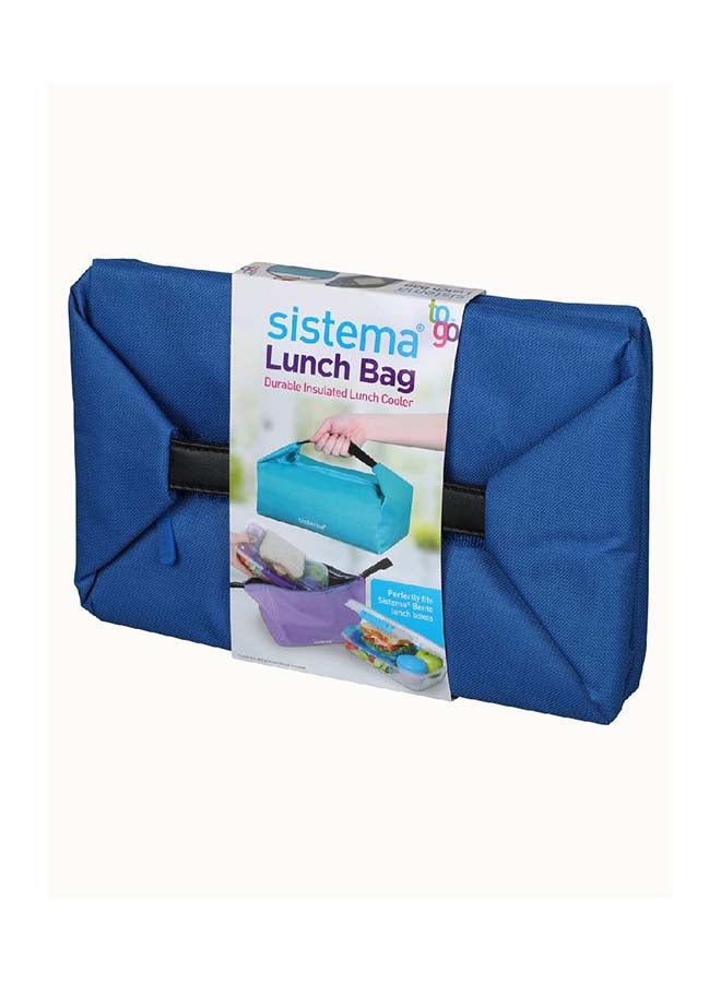 Sistema Lunch Bag, Insulated - Portable and Convenient - Fashionable - Versatile blue