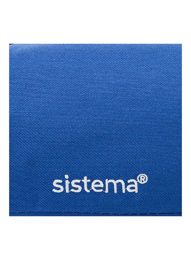 Sistema Lunch Bag, Insulated - Portable and Convenient - Fashionable - Versatile blue