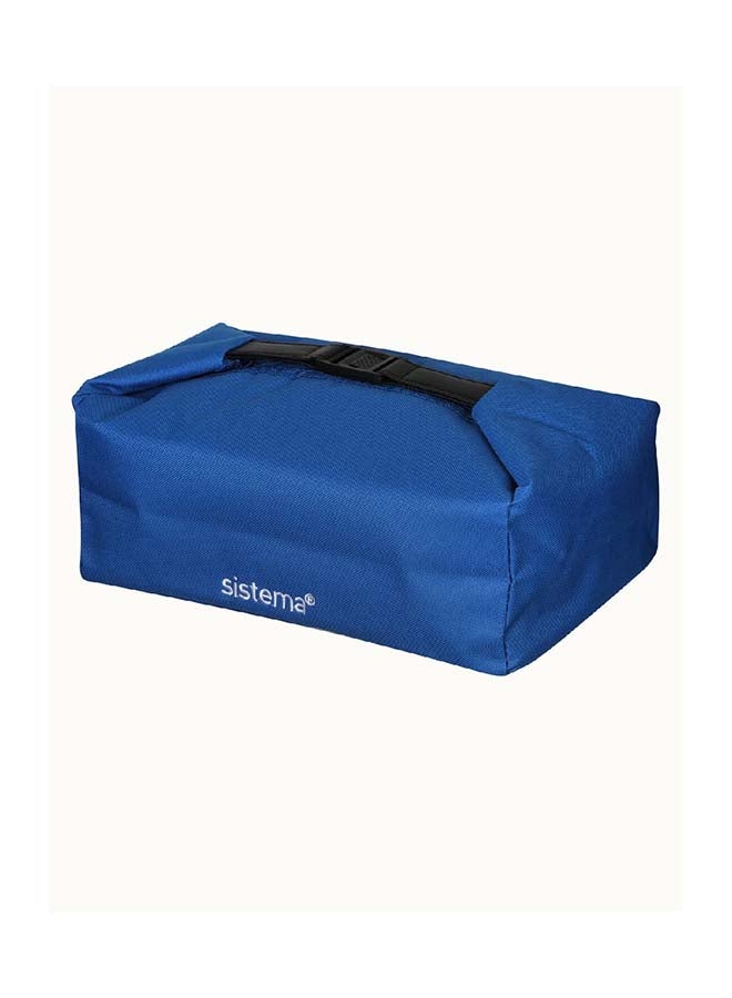 Sistema Lunch Bag, Insulated - Portable and Convenient - Fashionable - Versatile blue