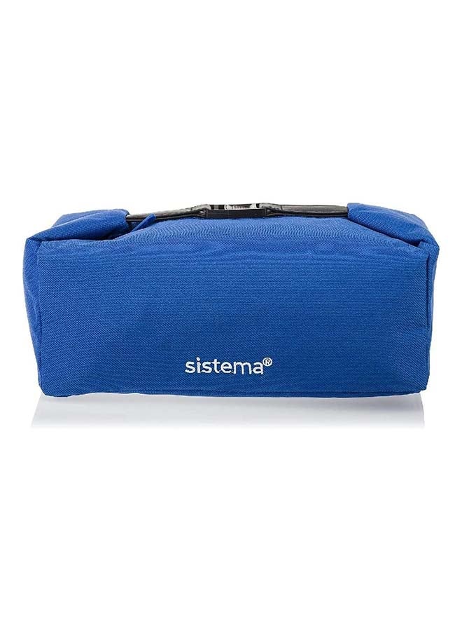 Sistema Lunch Bag, Insulated - Portable and Convenient - Fashionable - Versatile blue