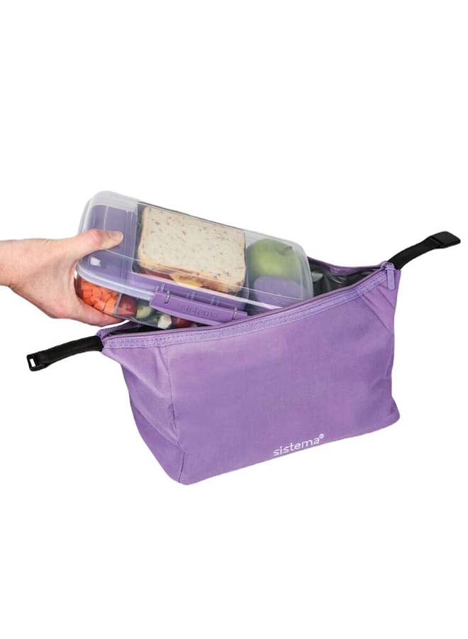 Sistema Lunch Bag Lilac : Insulated - Portable and Convenient - Fashionable - Versatile Lilac