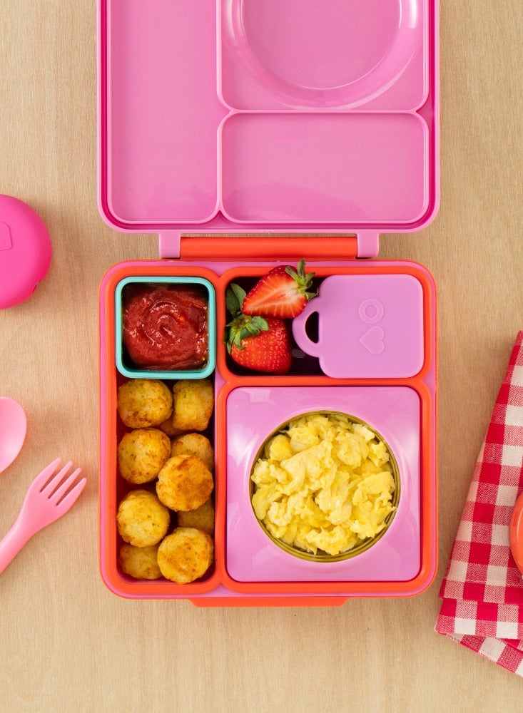 Omie Dip Containers, Set of 2-Pink and Teal