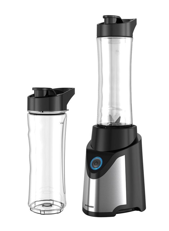 Portable Sports Blender – One-Touch Button Smoothie Maker with 570ML BPA-Free Sports Bottle with Travel Lid | Stainless Steel Housing with LED Power Light 570 ml 500 W SB-184 Black/Silver/Clear 570 ml 500 W SB-184 Black/Silver/Clear