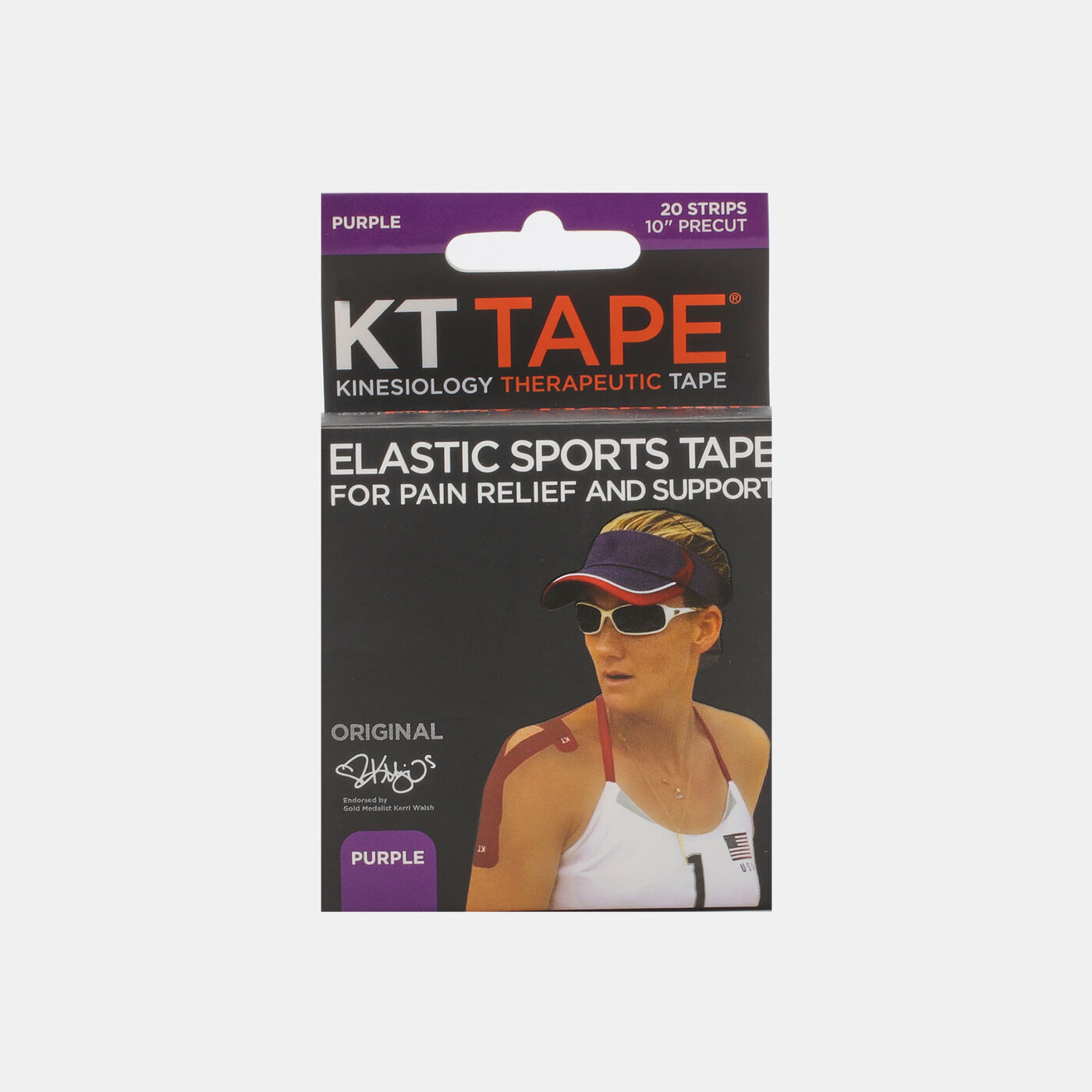 Pre-Cut Elastic Therapeutic Sports Tape Strips (20 Strips)