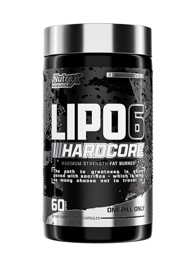 Lipo-6 Hardcore Fat Burner - 60 Caps