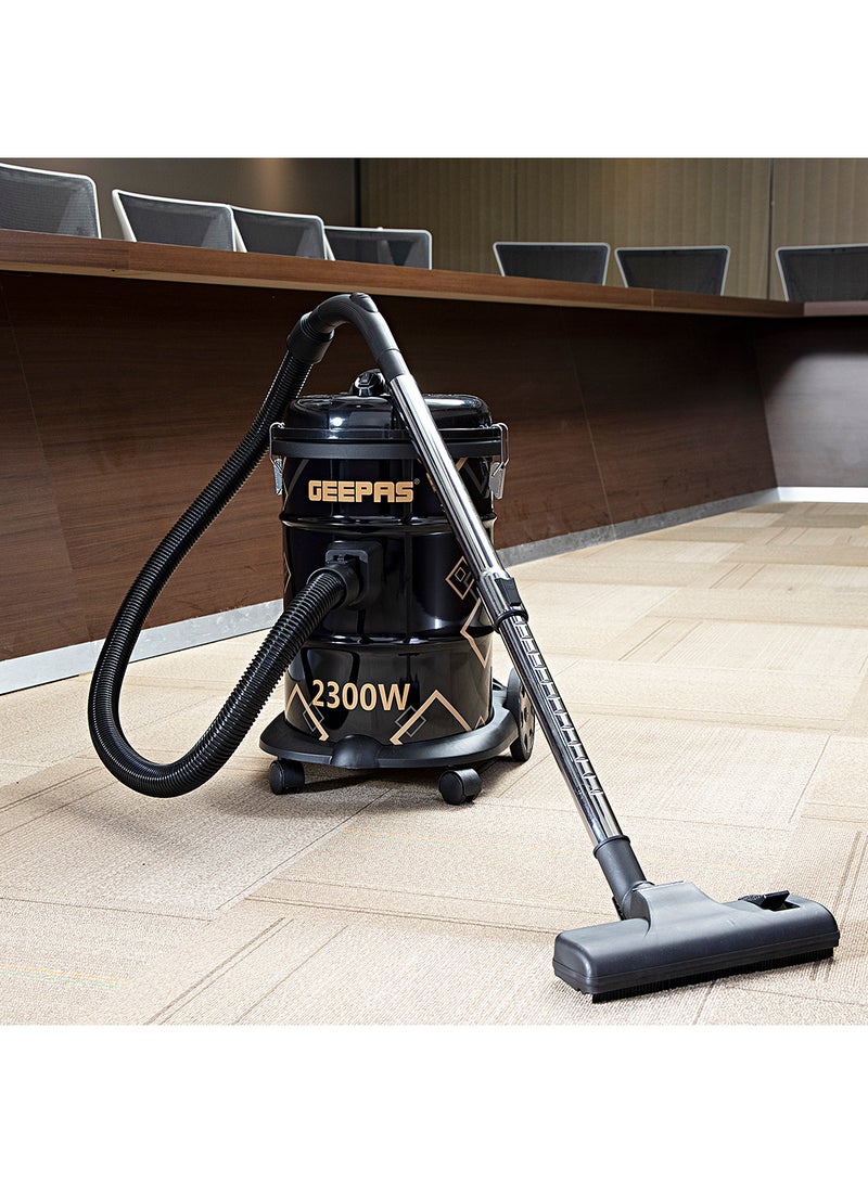Drum Vacuum Cleaner With 25 L Dust Bag Capacity/Dry And Blow Function/Adjustable Suction Power And Multi-Filtration System/Dust Full Indicator & Perfect For Home, Apartments, Offices & Malls 2300 W GVC2598N Grey/Black