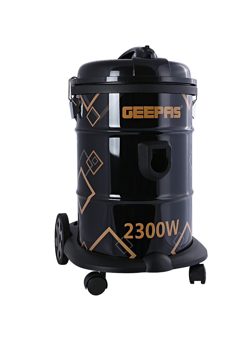 Drum Vacuum Cleaner With 25 L Dust Bag Capacity/Dry And Blow Function/Adjustable Suction Power And Multi-Filtration System/Dust Full Indicator & Perfect For Home, Apartments, Offices & Malls 2300 W GVC2598N Grey/Black