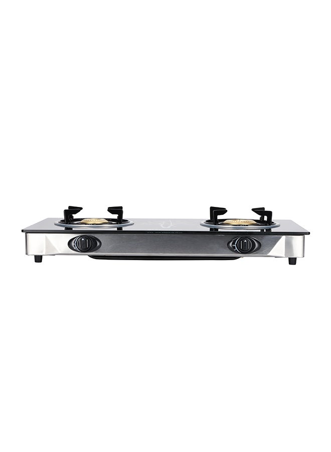 2 Burner Glass Top Gas Stove Cooktop OMK2225 Black