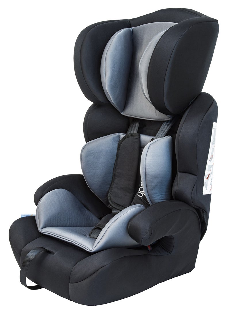 Moon Tolo Baby Car Seat Grey 9m-11y - 3 Recline Positions, Side Impact Protection, Adjustable Harness