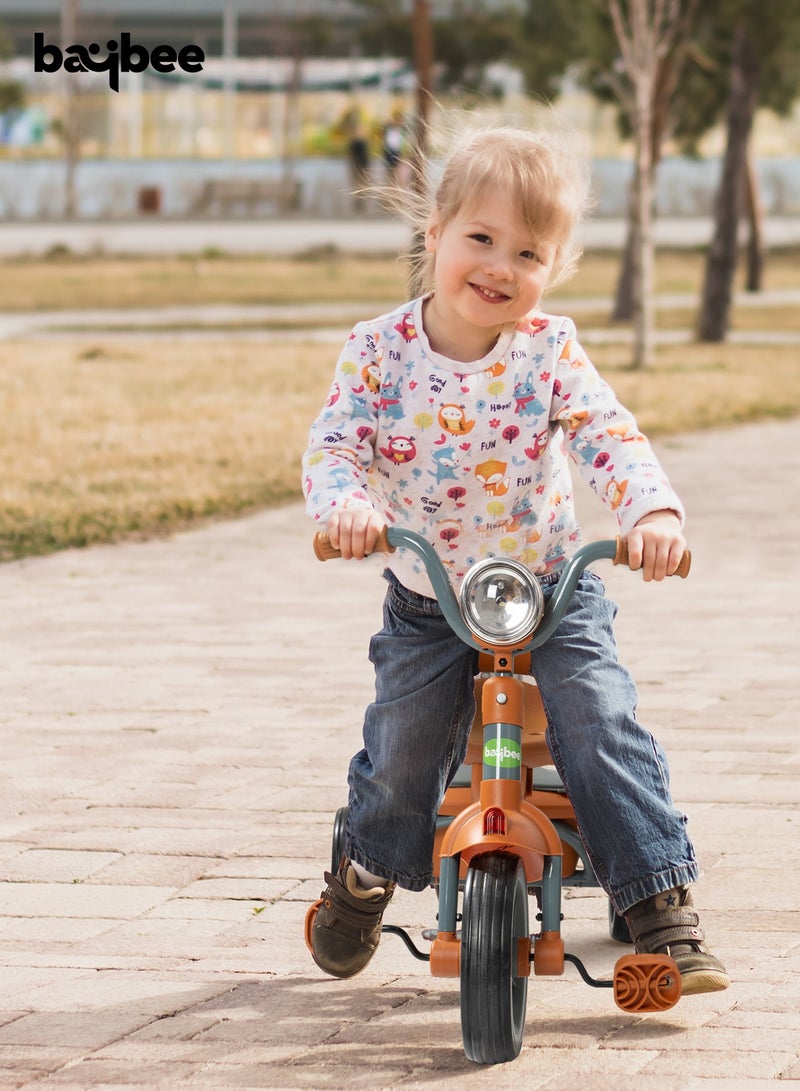 Flyer Tricycle for Kids Toddler Foldable Tricycle with Back Stroge & Head light for 2 to 5 Years Boys and Girls Kids Trike