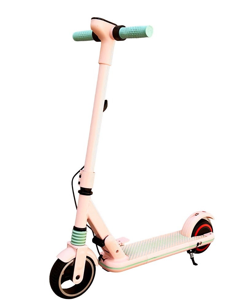 Kids Electric Scooter JL019 LED Display, 7 Inch Non-Flat Tires, Up to 60KG Capacity, Pink