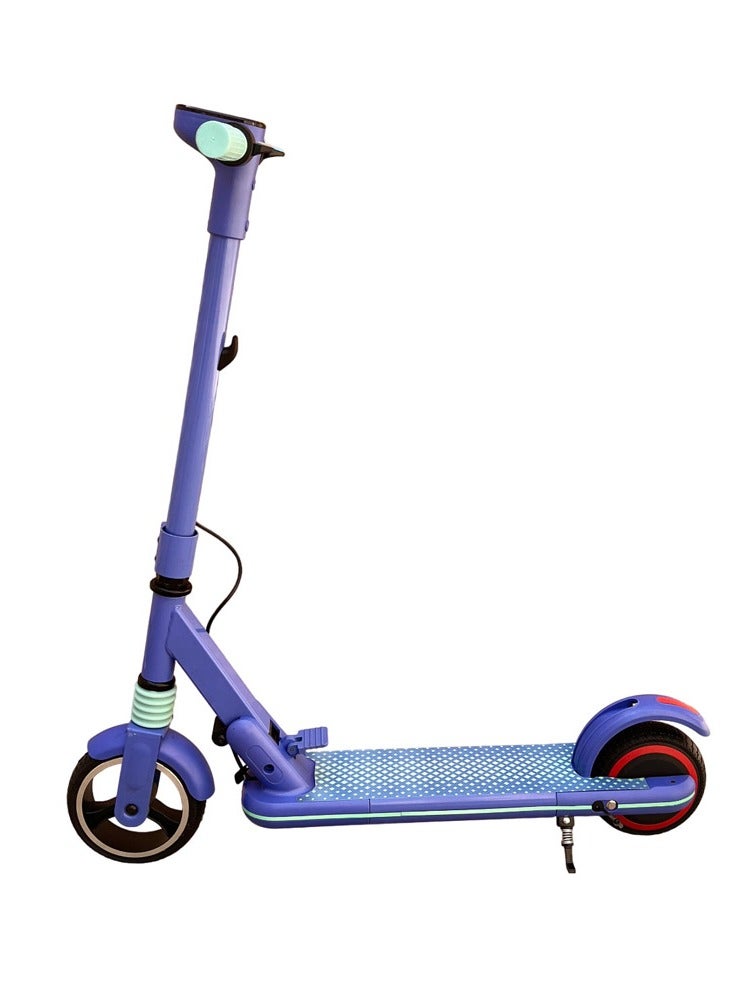 Kids Electric Scooter JL019 LED Display, 7 Inch Non-Flat Tires, Up to 60KG Capacity, Blue