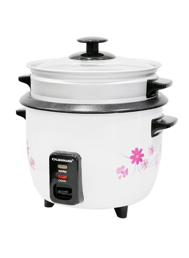 3-In-1 Automatic Rice Cooker- OMRC2250H, 400W, 1.0L Capacity, Steam And Keep Warm, Aluminum Outer Steamer With A Non-Stick Inner Pot 1 L 400 W OMRC2250H Pink