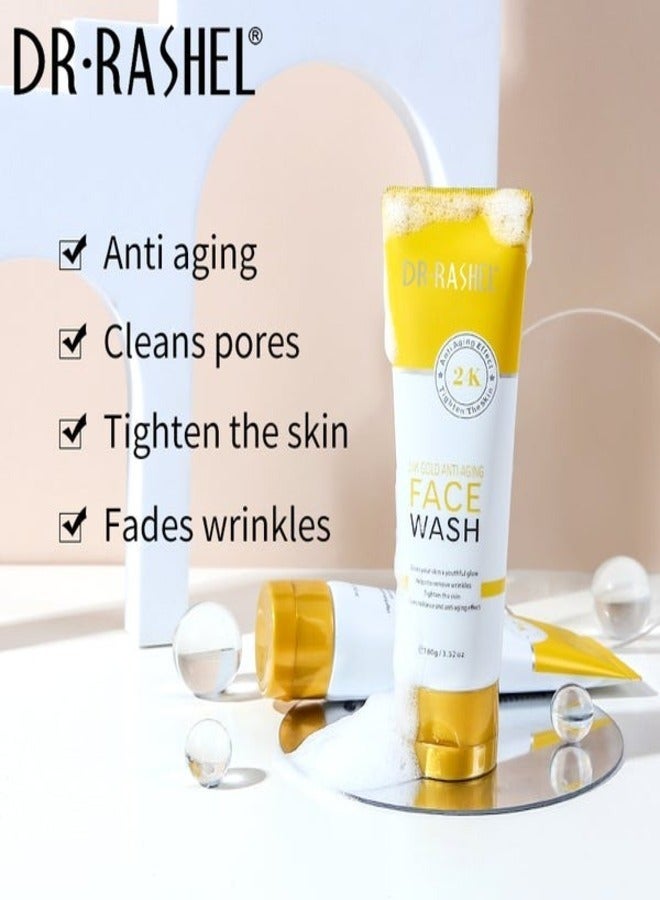 Combo - Dr. Rashel 24K Gold Face Wash, Gel Cream, Eye Serum & Essence Mask