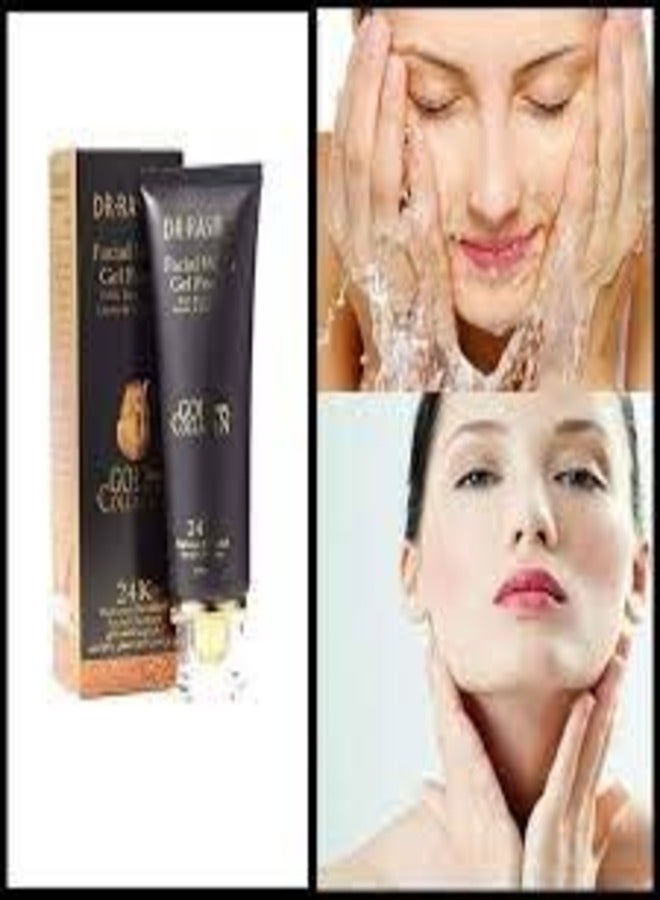 Dr. Rashel 24K Gold Serum, anti-wrinkle gel cream, facial wash gel cream (set of 3)