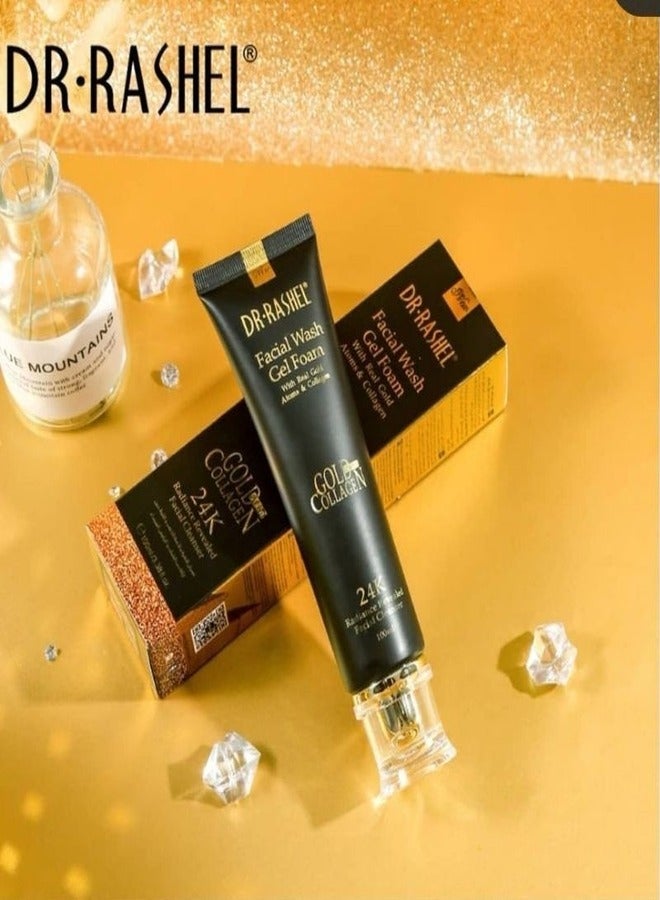 Dr. Rashel 24K Gold Serum, anti-wrinkle gel cream, facial wash gel cream (set of 3)