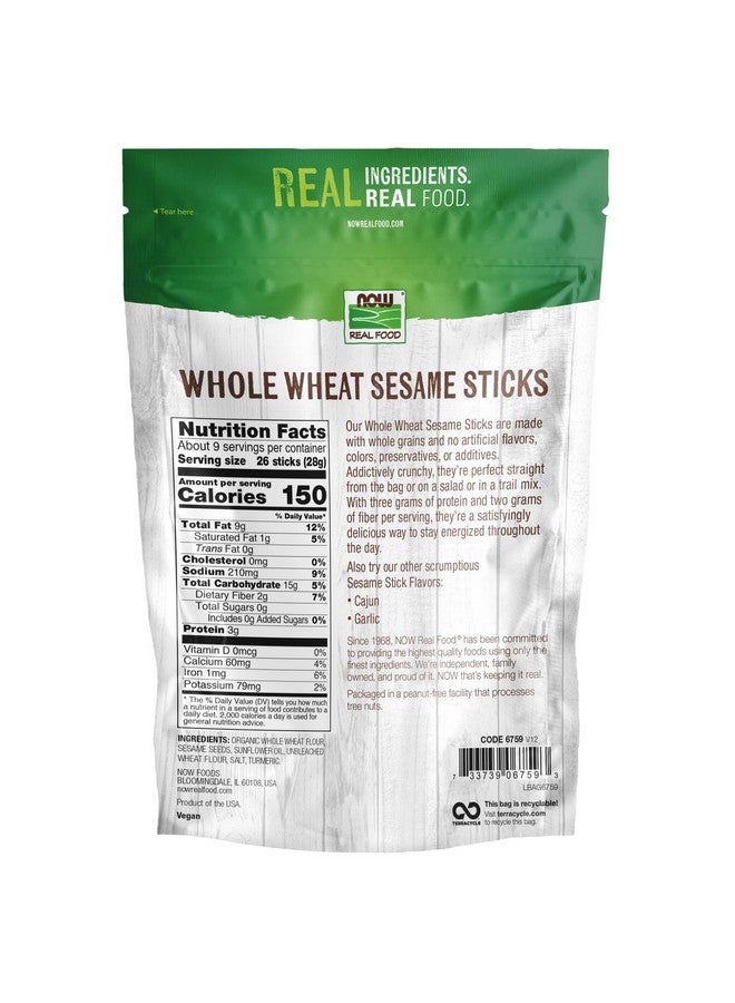 Foods Whole Wheat Sesame Sticks Product Of The Usa No Preservatives Additives Or Hydrogenated Oils Certified Nongmo 9Ounce (Packaging May Vary)